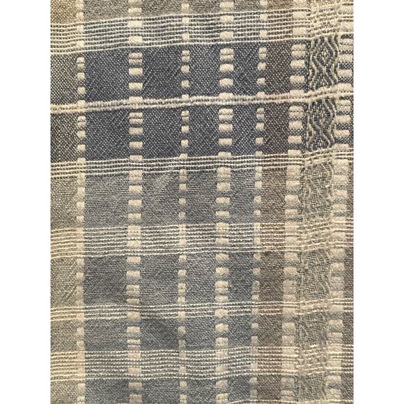 Carbon2Cobalt Blue Plaid Long Sleeve Button Front Shirt Medium - Picture 6 of 8